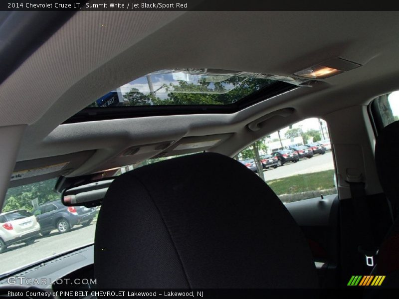 Summit White / Jet Black/Sport Red 2014 Chevrolet Cruze LT