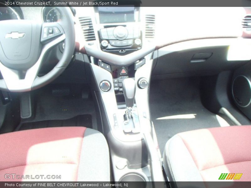 Summit White / Jet Black/Sport Red 2014 Chevrolet Cruze LT