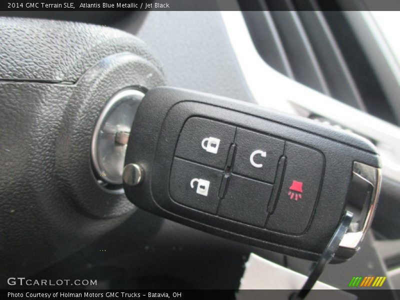 Atlantis Blue Metallic / Jet Black 2014 GMC Terrain SLE