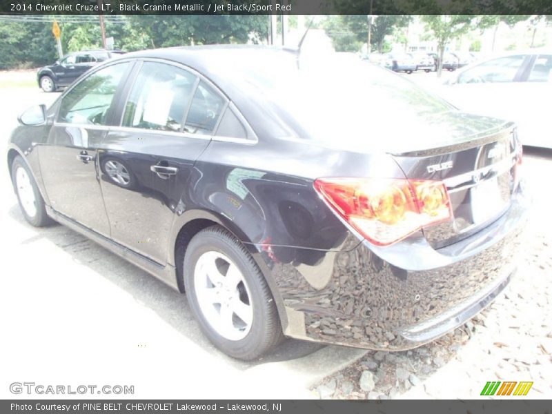 Black Granite Metallic / Jet Black/Sport Red 2014 Chevrolet Cruze LT