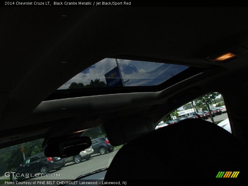 Black Granite Metallic / Jet Black/Sport Red 2014 Chevrolet Cruze LT
