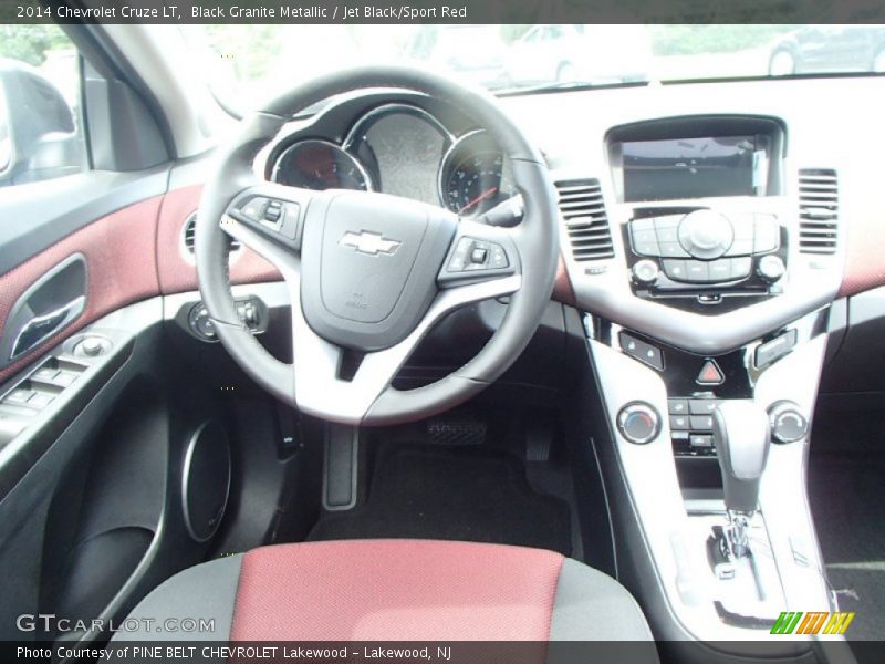 Black Granite Metallic / Jet Black/Sport Red 2014 Chevrolet Cruze LT