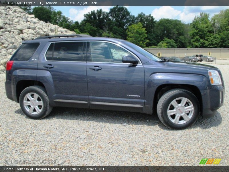 Atlantis Blue Metallic / Jet Black 2014 GMC Terrain SLE