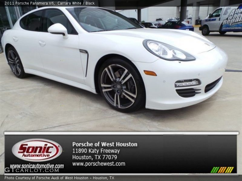 Carrara White / Black 2011 Porsche Panamera V6
