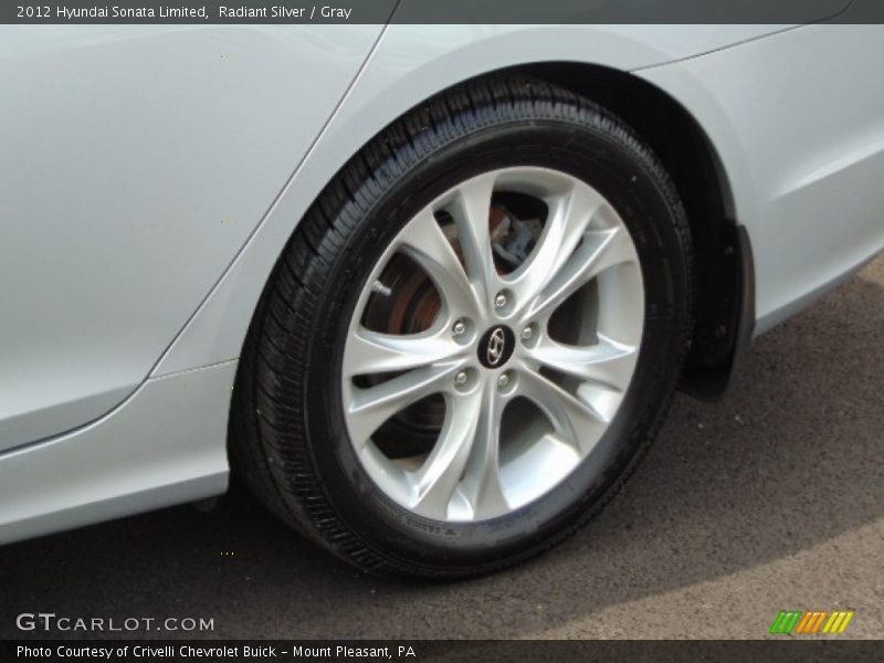 Radiant Silver / Gray 2012 Hyundai Sonata Limited