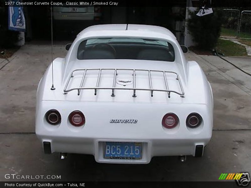 Classic White / Smoked Gray 1977 Chevrolet Corvette Coupe