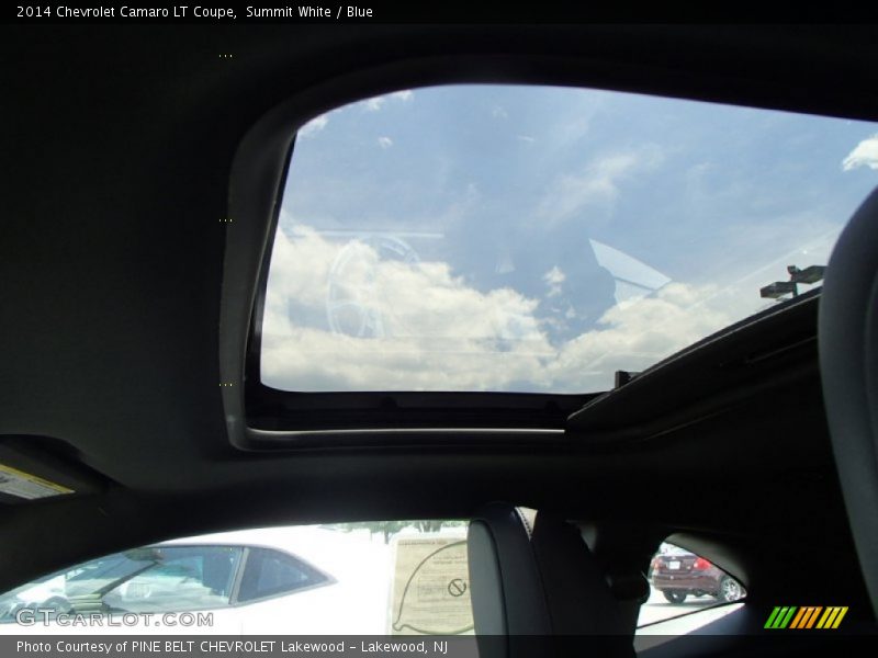 Summit White / Blue 2014 Chevrolet Camaro LT Coupe