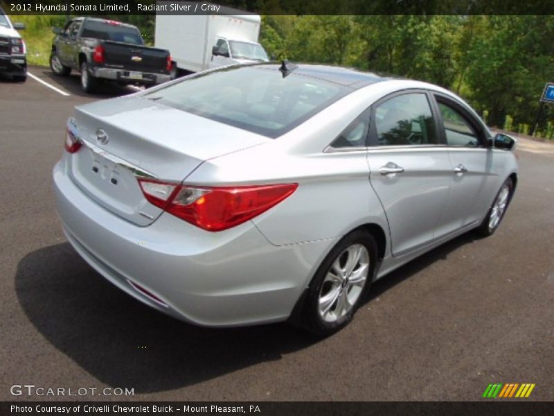 Radiant Silver / Gray 2012 Hyundai Sonata Limited