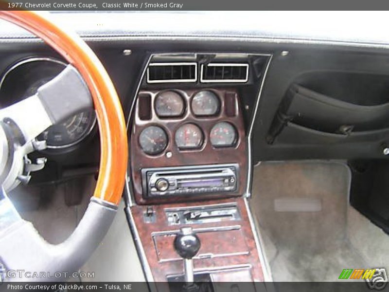 Classic White / Smoked Gray 1977 Chevrolet Corvette Coupe