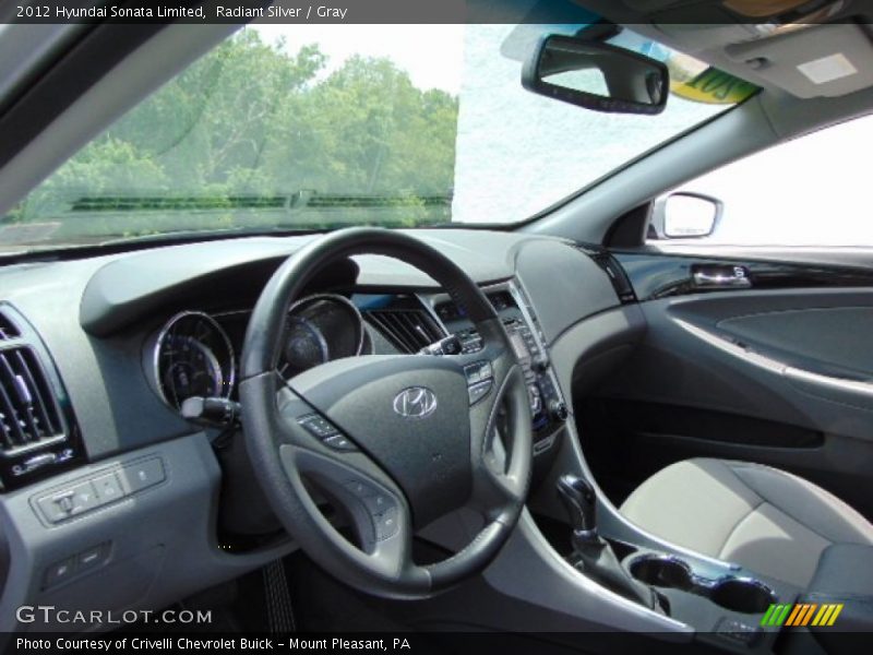 Radiant Silver / Gray 2012 Hyundai Sonata Limited