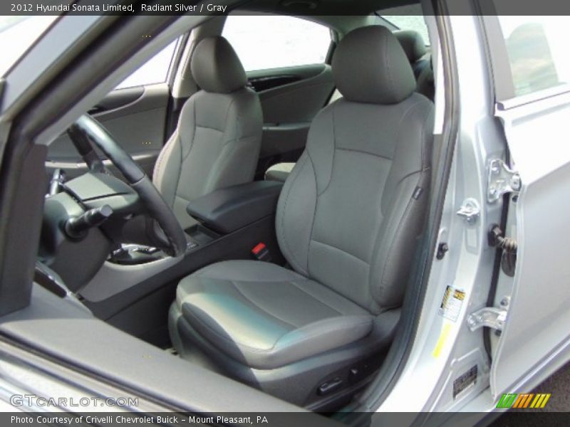 Radiant Silver / Gray 2012 Hyundai Sonata Limited