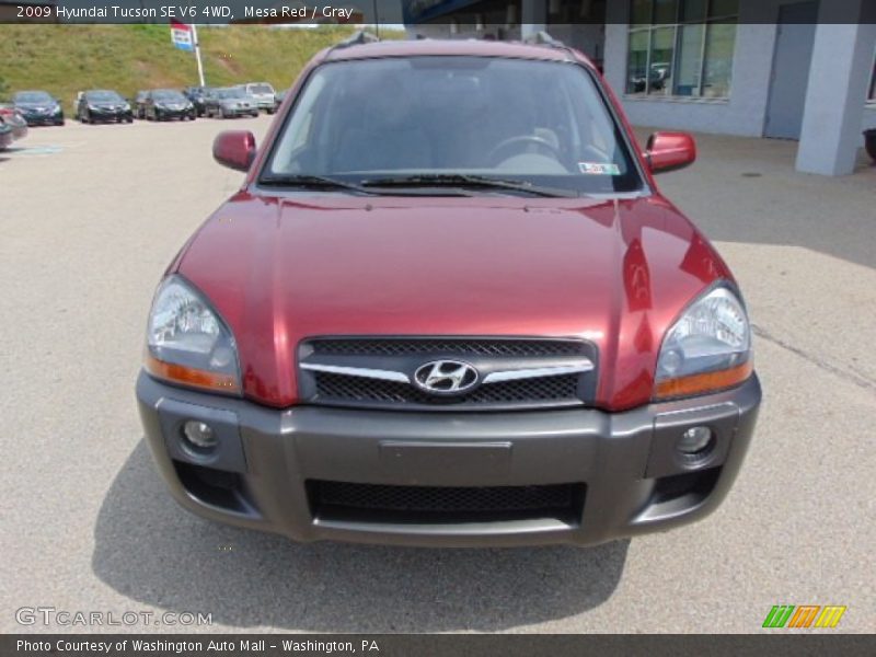 Mesa Red / Gray 2009 Hyundai Tucson SE V6 4WD