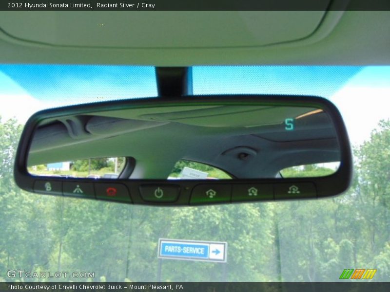 Radiant Silver / Gray 2012 Hyundai Sonata Limited