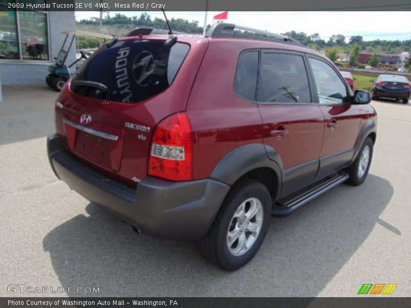 Mesa Red / Gray 2009 Hyundai Tucson SE V6 4WD