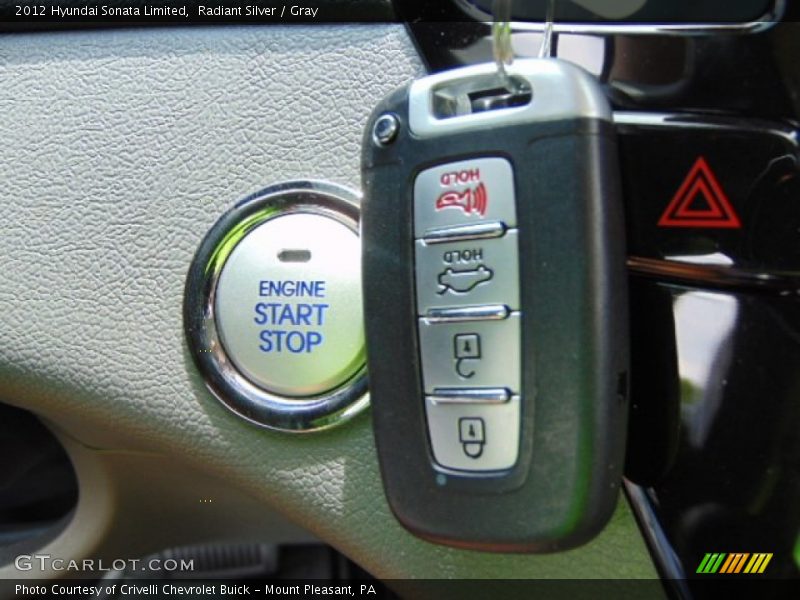 Radiant Silver / Gray 2012 Hyundai Sonata Limited