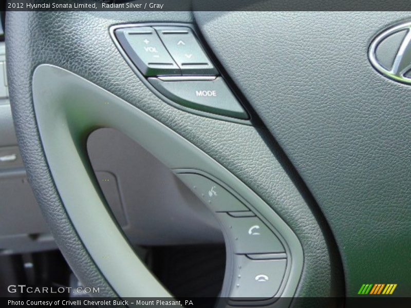 Radiant Silver / Gray 2012 Hyundai Sonata Limited