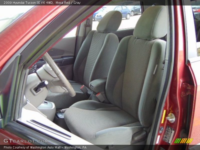 Mesa Red / Gray 2009 Hyundai Tucson SE V6 4WD