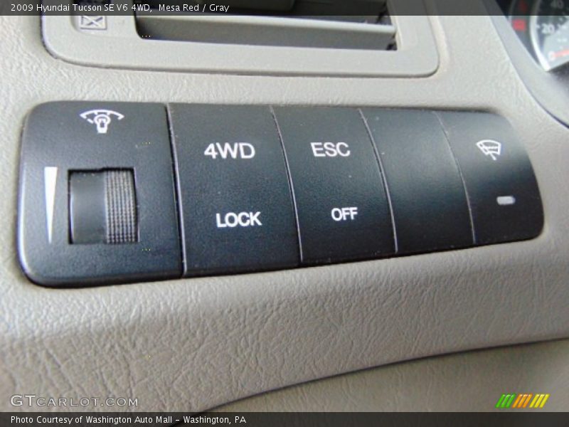 Mesa Red / Gray 2009 Hyundai Tucson SE V6 4WD