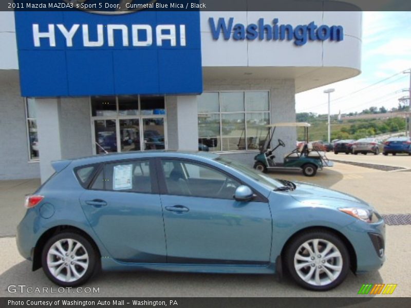Gunmetal Blue Mica / Black 2011 Mazda MAZDA3 s Sport 5 Door