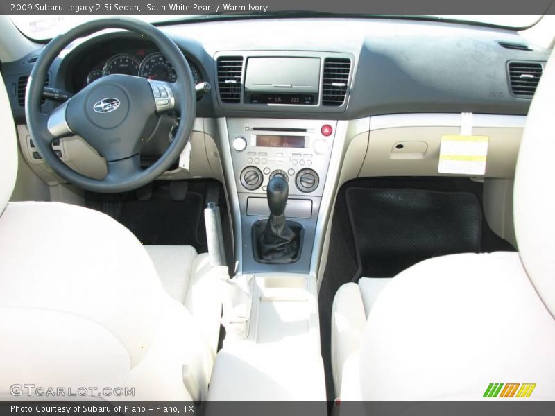 Satin White Pearl / Warm Ivory 2009 Subaru Legacy 2.5i Sedan