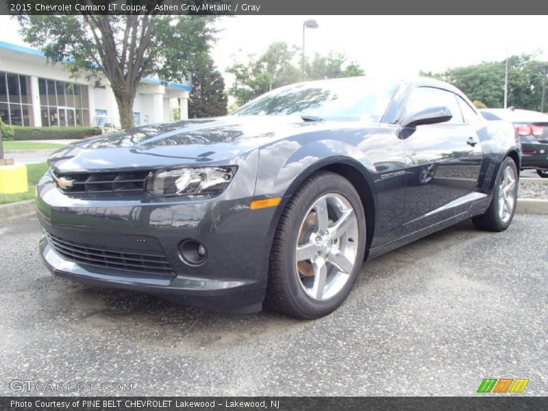 Ashen Gray Metallic / Gray 2015 Chevrolet Camaro LT Coupe