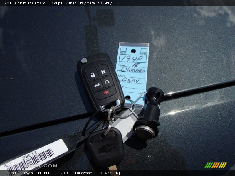 Ashen Gray Metallic / Gray 2015 Chevrolet Camaro LT Coupe