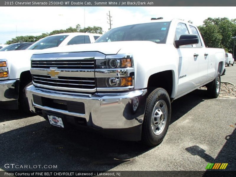 Summit White / Jet Black/Dark Ash 2015 Chevrolet Silverado 2500HD WT Double Cab