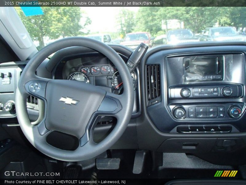 Summit White / Jet Black/Dark Ash 2015 Chevrolet Silverado 2500HD WT Double Cab