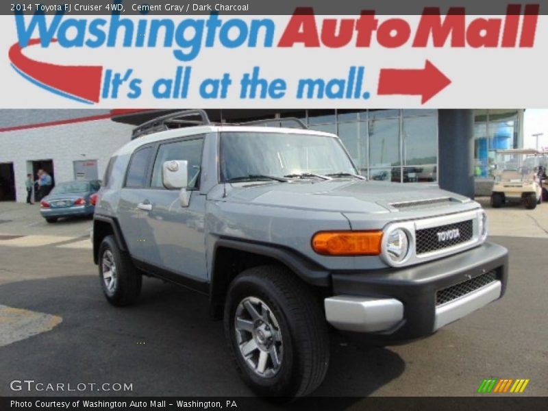 Cement Gray / Dark Charcoal 2014 Toyota FJ Cruiser 4WD