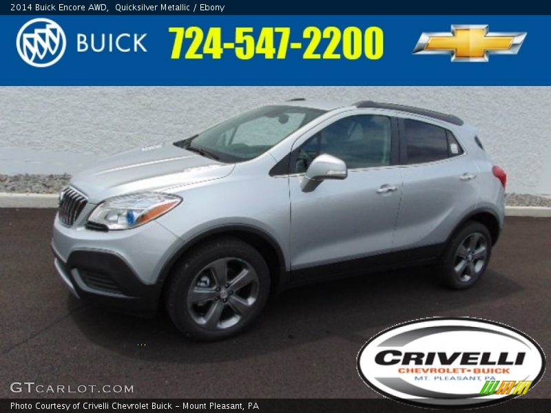 Quicksilver Metallic / Ebony 2014 Buick Encore AWD