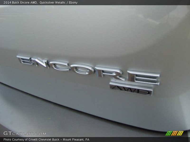 Quicksilver Metallic / Ebony 2014 Buick Encore AWD