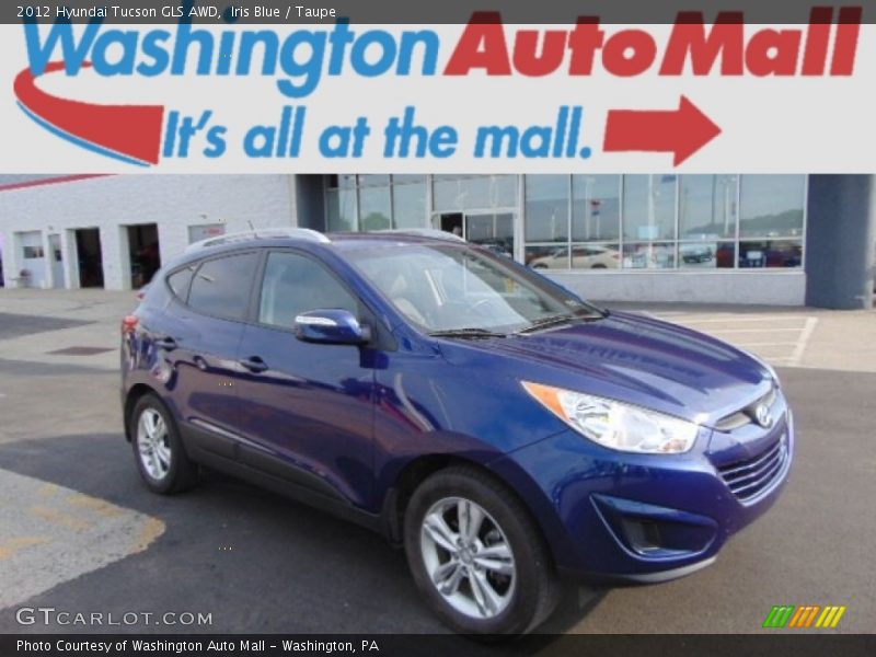 Iris Blue / Taupe 2012 Hyundai Tucson GLS AWD