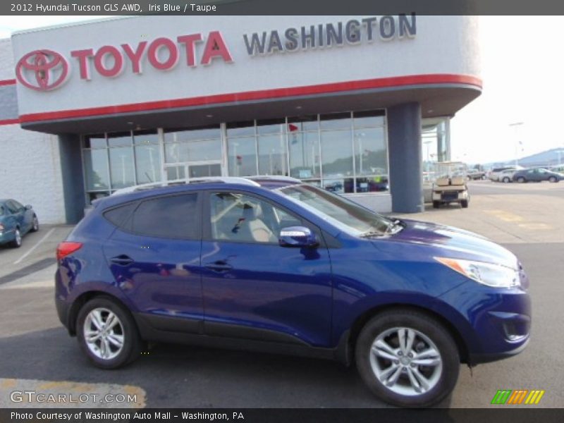 Iris Blue / Taupe 2012 Hyundai Tucson GLS AWD