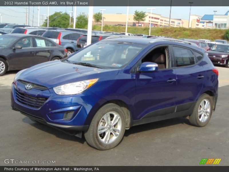 Iris Blue / Taupe 2012 Hyundai Tucson GLS AWD