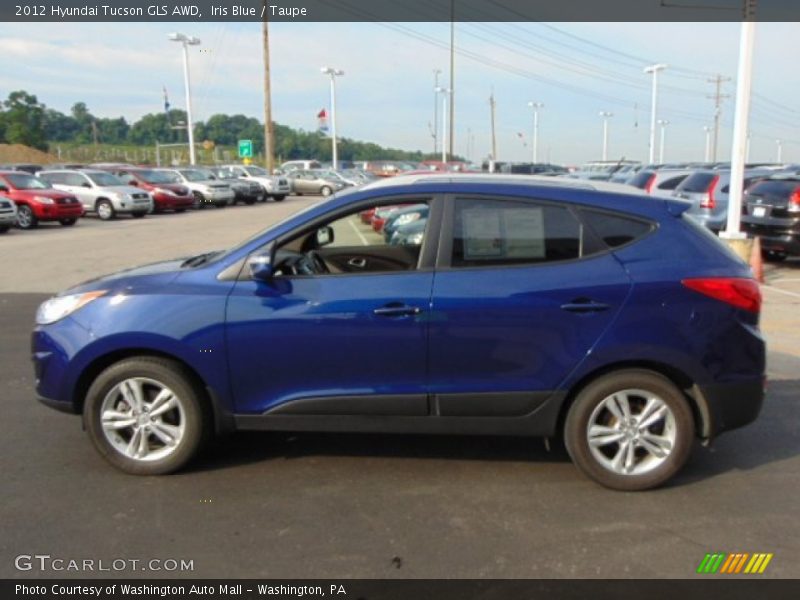 Iris Blue / Taupe 2012 Hyundai Tucson GLS AWD