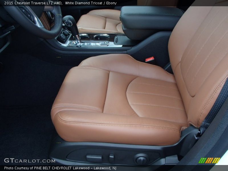 White Diamond Tricoat / Ebony 2015 Chevrolet Traverse LTZ AWD