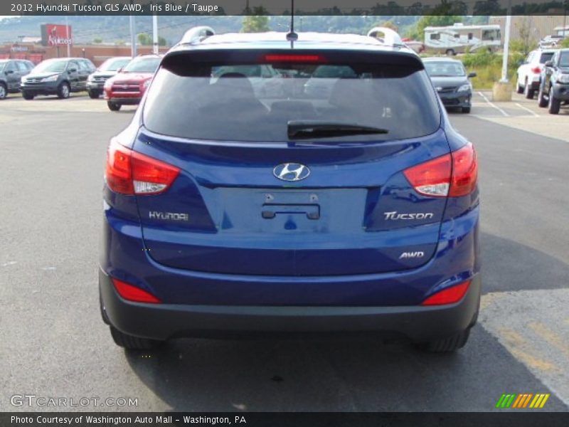 Iris Blue / Taupe 2012 Hyundai Tucson GLS AWD