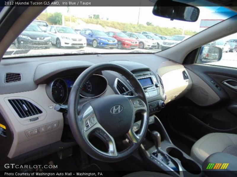 Iris Blue / Taupe 2012 Hyundai Tucson GLS AWD