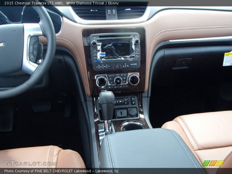 White Diamond Tricoat / Ebony 2015 Chevrolet Traverse LTZ AWD