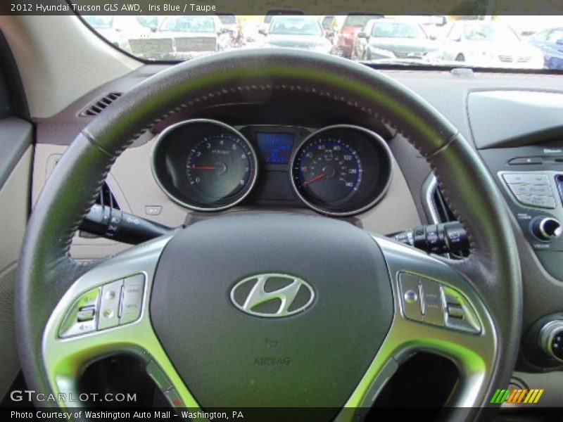 Iris Blue / Taupe 2012 Hyundai Tucson GLS AWD