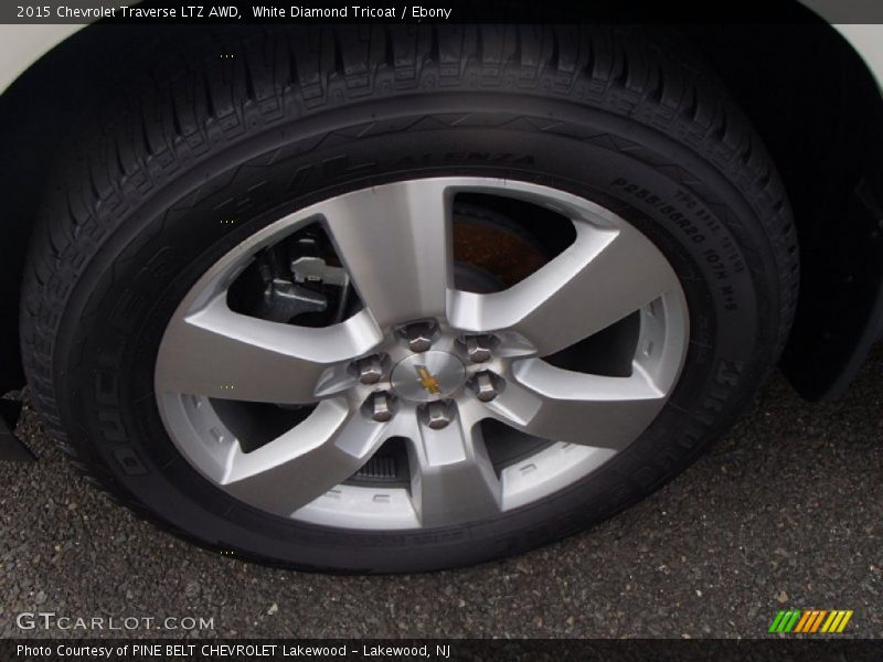 White Diamond Tricoat / Ebony 2015 Chevrolet Traverse LTZ AWD