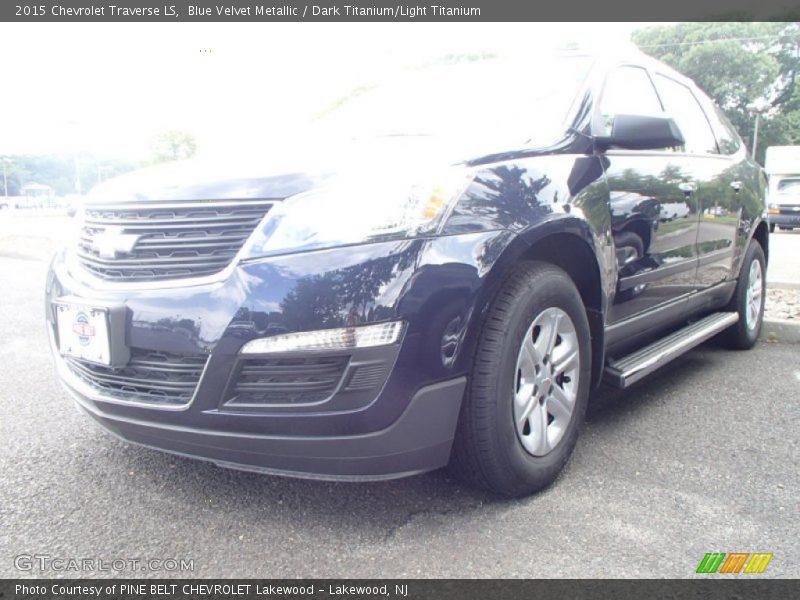 Blue Velvet Metallic / Dark Titanium/Light Titanium 2015 Chevrolet Traverse LS