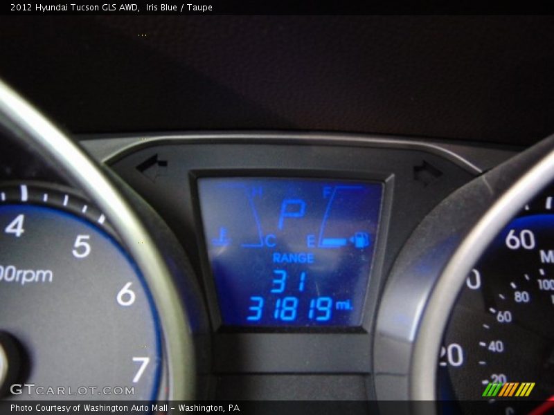 Iris Blue / Taupe 2012 Hyundai Tucson GLS AWD