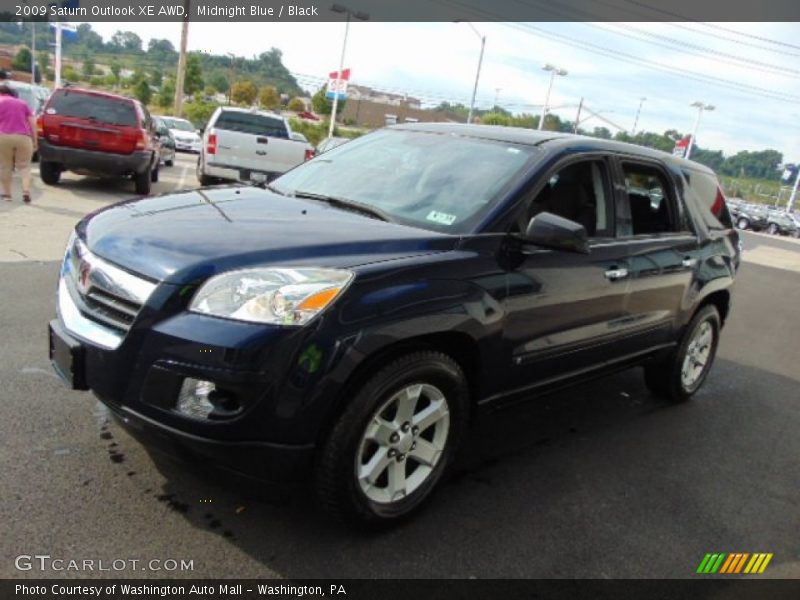 Midnight Blue / Black 2009 Saturn Outlook XE AWD