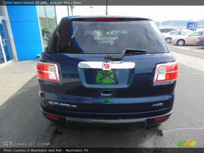 Midnight Blue / Black 2009 Saturn Outlook XE AWD
