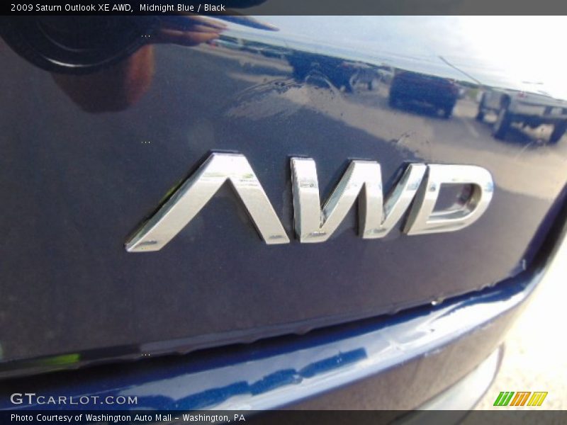 Midnight Blue / Black 2009 Saturn Outlook XE AWD
