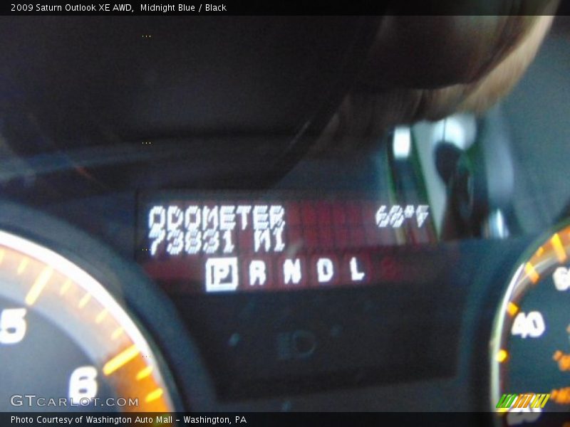 Midnight Blue / Black 2009 Saturn Outlook XE AWD