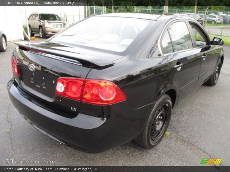 Ebony Black / Gray 2007 Kia Optima LX