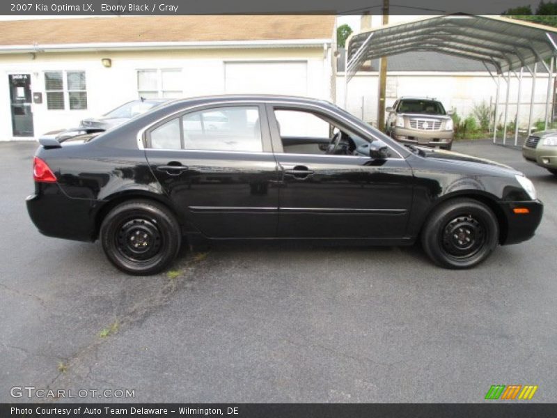 Ebony Black / Gray 2007 Kia Optima LX