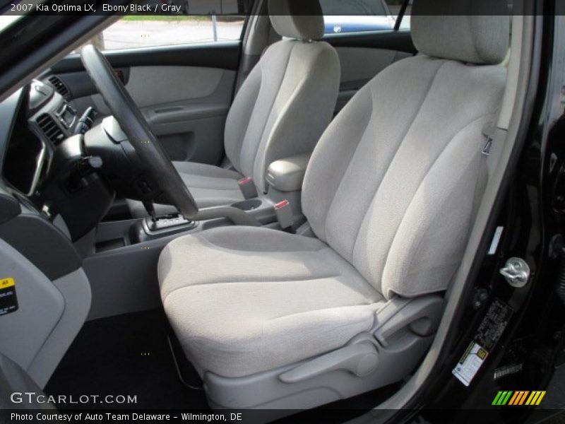 Ebony Black / Gray 2007 Kia Optima LX